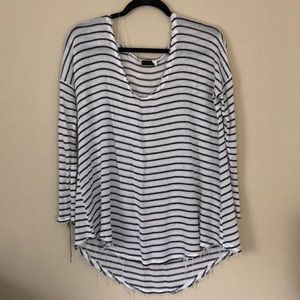 Distressed Knit lounge top